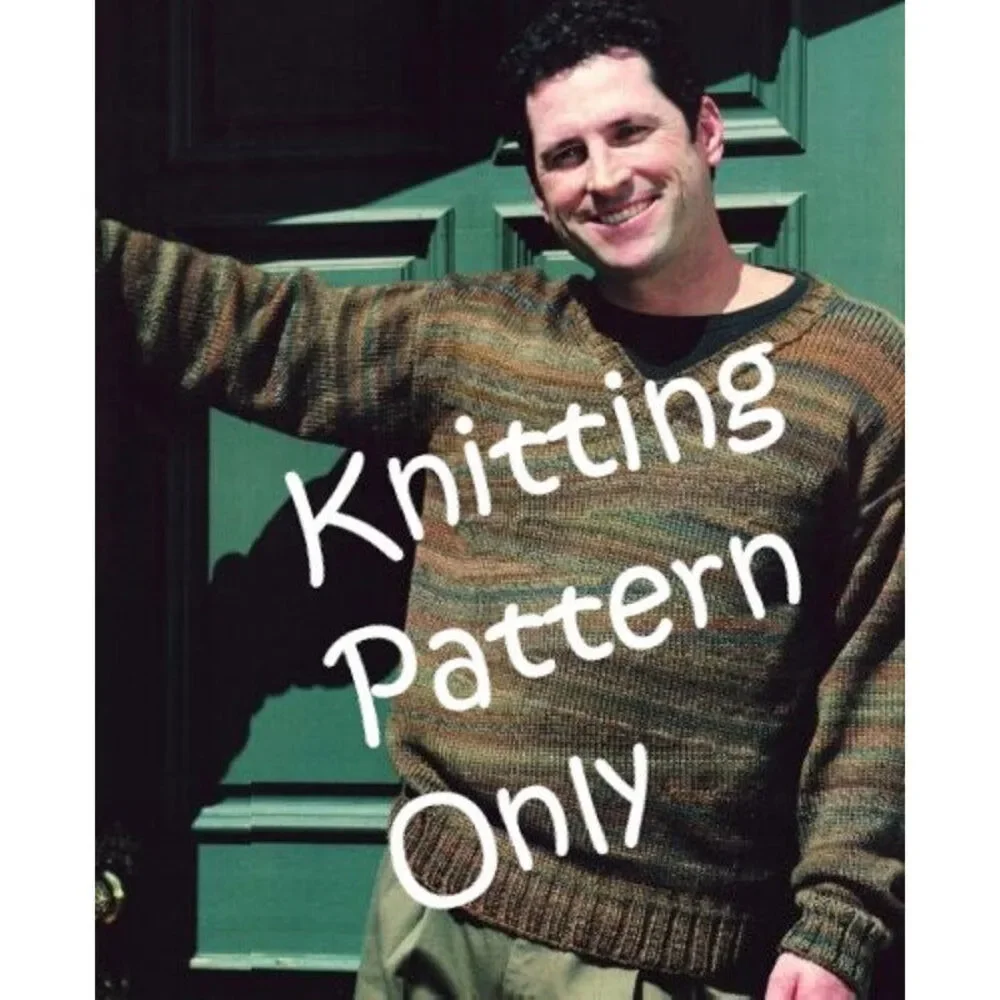 New 2004 Natalie Wilson Reynolds Odyssey Wedge Pullover 82266 Knitting Pattern